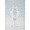 CC Home Furnishings 14" Clear Hand Blown Glass Jar with Finial Lid